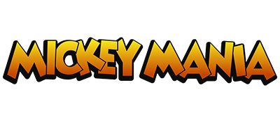 Mickey Mania logo for Sega Mega Drive